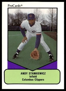 1990 ProCards AAA Andy Stankiewicz Columbus Clippers #335 - Picture 1 of 2