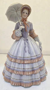 Vintage Lenox Porzellan Figur Springtime Promenade 1983 Lady Sonnenschirm 9" groß - Bild 1 von 11