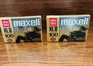 2 NEU VERSIEGELT Maxell XLII 100 Minuten High Bias Audio leere Kassetten. - Bild 1 von 6