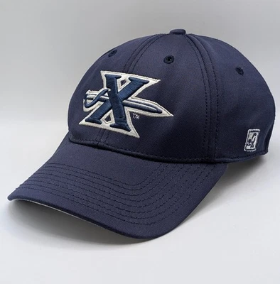 XU Xavier University The Game Fitted OSFM Stretch Cap Hat Navy Blue NCAA Adult - Image 1 of 4