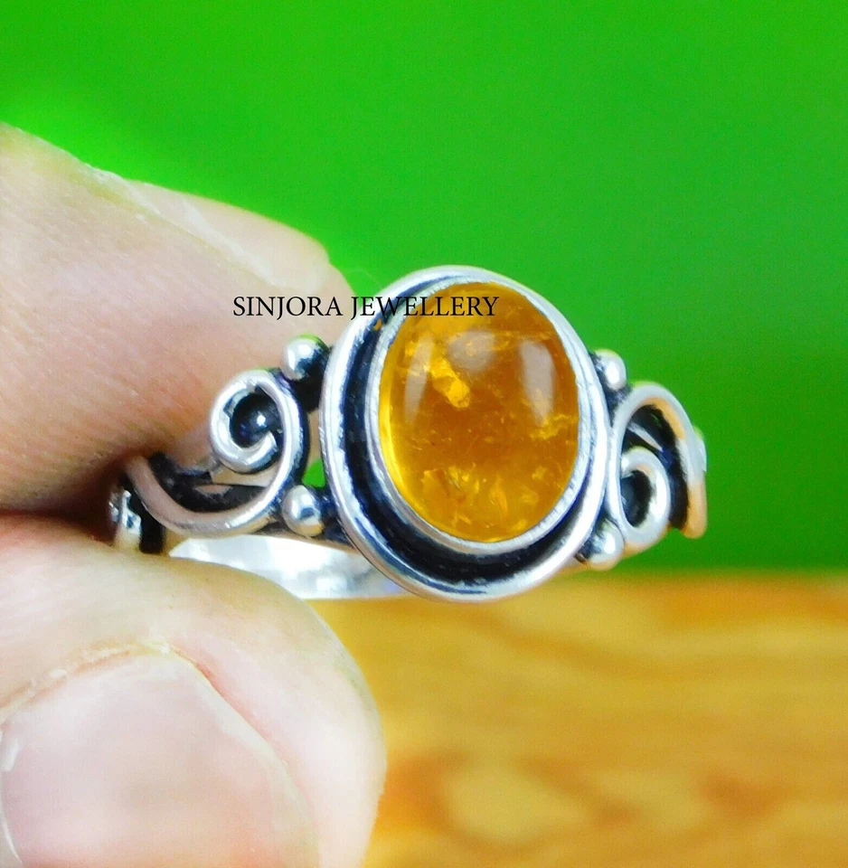 Anello regalo fatto a mano in argento sterling 925 con pietra preziosa... - Immagine 1 di 4