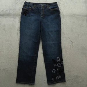 Talbots Jeans Damen Größe 12 Blau High-Rise Straight Denim 30" Schrittlänge Stretch - Bild 1 von 17