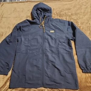 LL Bean Mountain Classic FZ Hooded Windbreaker Jacket Size XXLT Nylon Hooded NWT - Picture 1 of 9