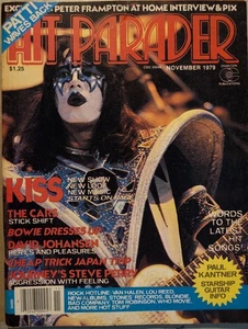 Hit Parader Magazine November 1979 KISS, Cars, Bowie, Cheap Trick, Journey, Who - Picture 1 of 15