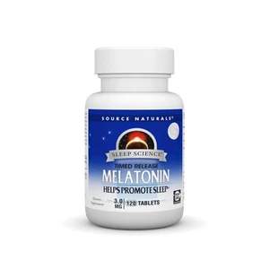Source Naturals, Inc. Melatonin 3mg Timed Release 120 Sustained Release Tablet - Picture 1 of 1