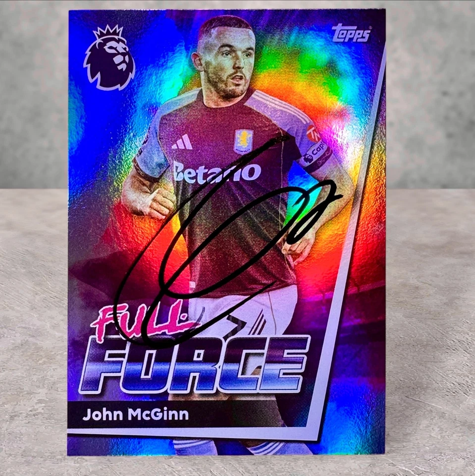 John McGinn Aston Villa Hand Signed Autograph Card Topps Premier League 2026 - Image 1 of 2