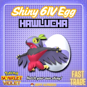 ✨️ Huevo Hawlucha Brillante 6IV ✨ Tu OT | Pokémon Escarlata y Violeta | INICIO 🚀 Rápido - Imagen 1 de 5