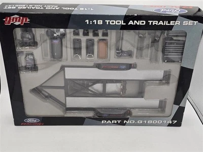 GMP NIB Ford Racing 1:18 Tool & Trailer Set by Die Cast Car Model Accessory Set - Image 1 of 4