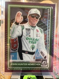 2025 Donruss Racing John Hunter Nemechek #50 Purple Velocity /59 - Picture 1 of 3
