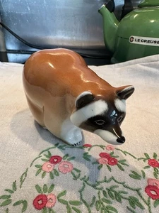 Imperial Lomonosov Porcelain Raccoon Figure Vintage USSR Good Condition - Picture 1 of 6