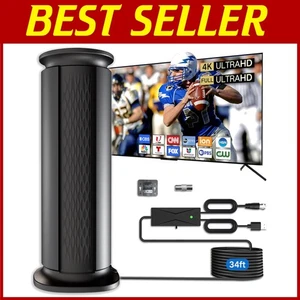 2025 Long Range Amplified TV Antenna - 2200+ Miles Range for Indoor/Outdoor Use - Picture 1 of 9
