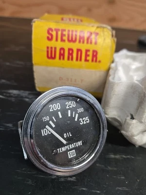 STEWART WARNER D-311-W Water Temperature Gauge NOS - Image 1 of 4