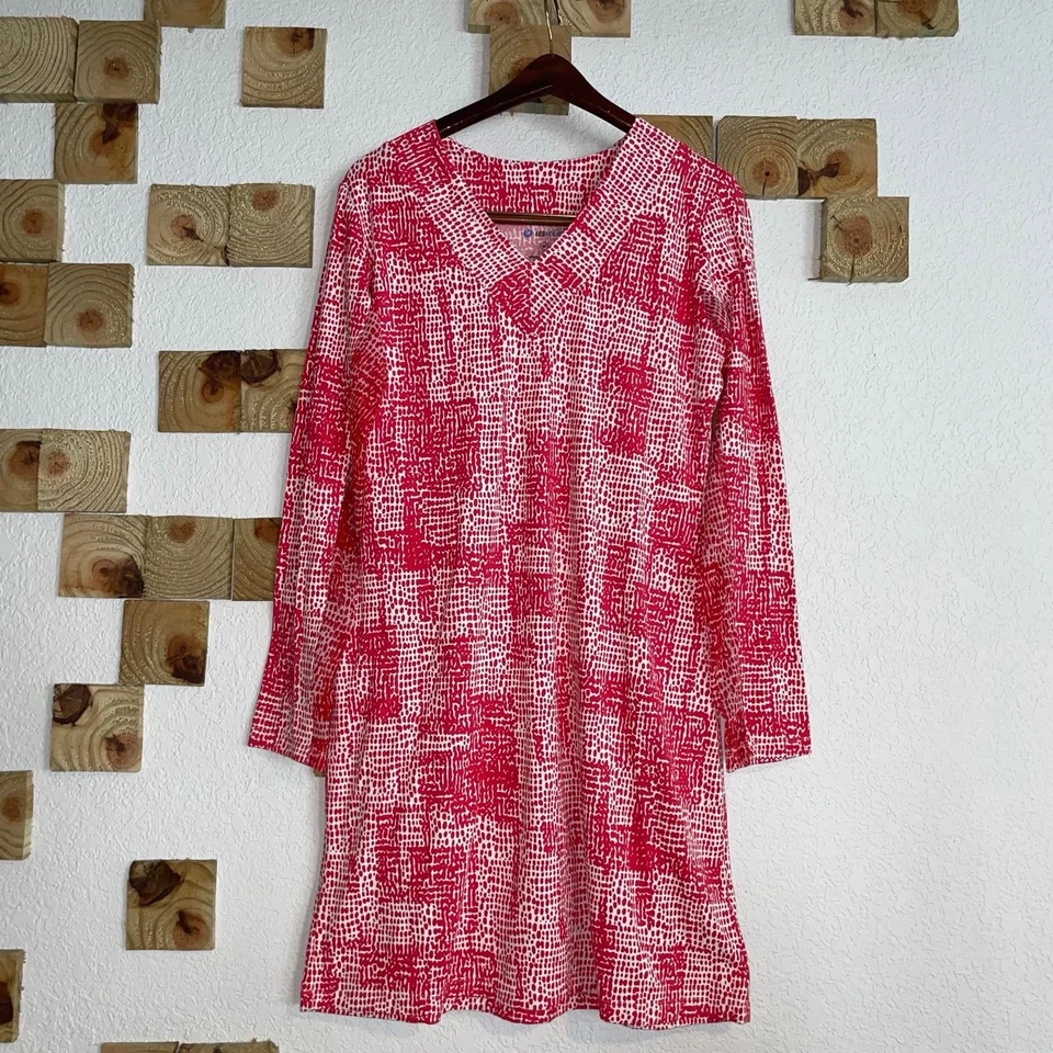 Vestido de golf mediano Ibkul para mujer manga larga malla playa tenis pickleball UPF 50 Foto 1 de 4