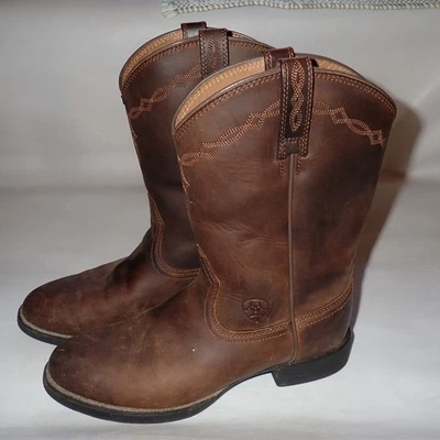 Botas vaqueras Ariat Heritage Western Roper para mujer 6,5 B marrón envejecido Foto 1 de 4