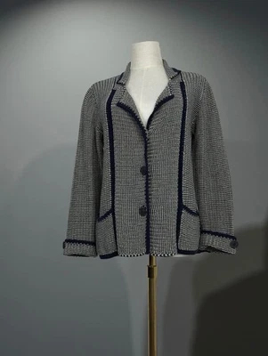 Max Mara Weekend Cardigan Jacket Knitted Anchor Marine Style Size M - Image 1 of 4