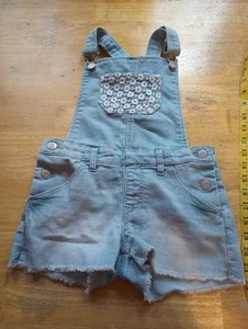 Cherokee Girls Denim Overall Size Small  - Picture 1 of 15