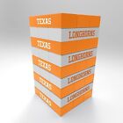 Texas Longhorns NCAA Team Tower Wood Block Game - Stackem Game -Rico Industries