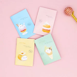 4pk Rabbit In Dessert Cute Animals Mini Notebooks Small Notepads Pocket Memo Pad - Picture 1 of 1