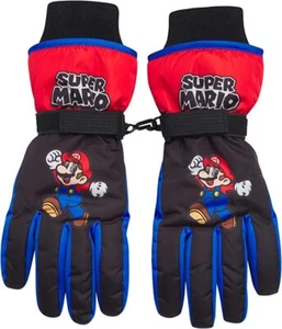Nintendo Super Mario Winter Insulated Snow Ski Gloves or Mittens – Boys Ages 2-7 - Picture 1 of 9