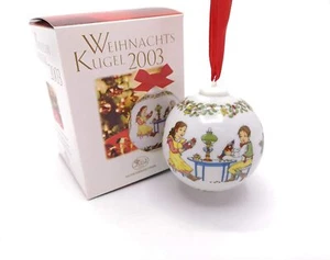 Hutschenreuther Kugel Weihnachtskugel Porzellankugel Motiv: Ole Winther 2003 - Bild 1 von 1