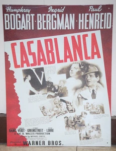 Casablanca Film Vintage Blechschild - Bild 1 von 2