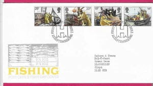 POST OFFICE 1981 FDC - FISHING INDUSTRY - Shs First Day HULL - Picture 1 of 2