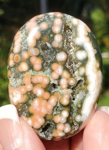Ocean Jasper Madagascar/50mm Polish/ palm stone/BEAUTIFUL/MAROVATO OLD OJ/RARE! - Bild 1 von 12
