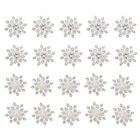  20 Pcs Zinc Alloy Jewelry Accessories Bride Snowflake Charm