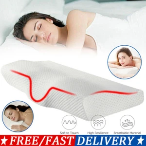 Memory Foam Pillow Neck Pillow Ergonomic Support Side Pillow Neck Support Pillow - Picture 1 of 12