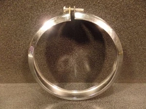 SPEEDOMETER SPEEDO TACHOMETER TACH RING BRACKET CLAMP WITH HARDWARE  - Picture 1 of 1