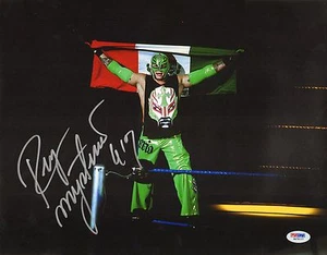 Rey Mysterio Signed WWE 11x14 Photo PSA/DNA COA WCW AAA Lucha Libre Underground - Picture 1 of 24