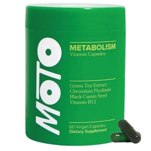 Moto Women's Metabolism Boosting Support Energy, Curb Cravings 60 Capsules - Picture 1 of 15