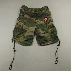 Abercrombie & Fitch Shorts Youth 26x9 Cargo Army Camouflage Paratrooper Y2K Fla - Picture 1 of 18