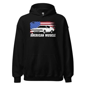 1969 Chevelle Hoodie, Mens Muscle Car Enthusiast Sweatshirt Pullover Jacket - Picture 1 of 13
