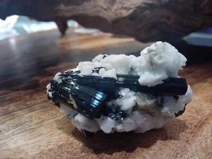 Beautiful Black Tourmaline Specimen In Quartz W. Mica & Pink Apatite ๐ต๐ฐ - Picture 1 of 7