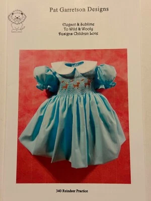 Smocking Plate #340 REINDEER PRACTICE by Pat Garretson - New - Image 1 of 2