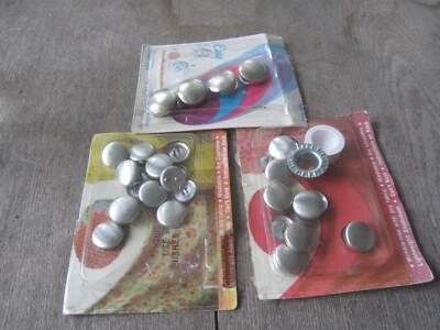 Lot of Self Button Covers New Packages Flat Kit Mixed Lot NIP: 4 pkg 1 not shown - Image 1 of 2