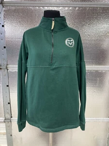 Colorado State Rams Sweatshirt - Damen Small - grün - 1/4 Zip Pullover - CSU - Bild 1 von 10