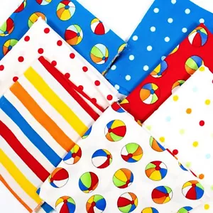 Malibu Monkies Moda Cotton Fabric Lot Quarter Yard Quilting Coordinates 7 Prints - Picture 1 of 3