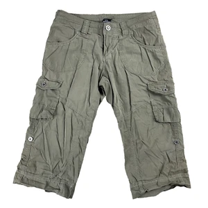 Pantalones cargo KUHL Capri para mujer 2 verdes enrollables senderismo aire libre comodidad elásticos - Imagen 1 de 23