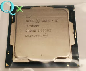 8Th Gen Intel Core i5-8500 LGA1151 CPU Processor SR3XE 3.00GHz 6 Core 6 Threads - Picture 1 of 1