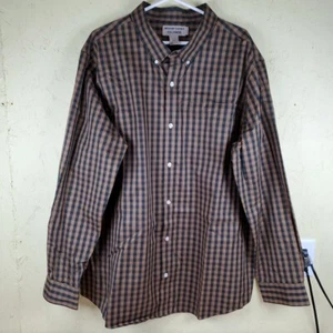 Duluth Trading Co Men's Wrinkle Fighter Slim Fit Shirt 2XL 100% Cotton Green - Picture 1 of 8