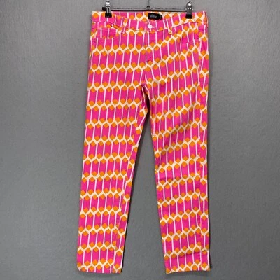 Kate Spade Saturday Pants Womens 27 Pink Orange Bright Summer 80s Made in USA - Image 1 of 4
