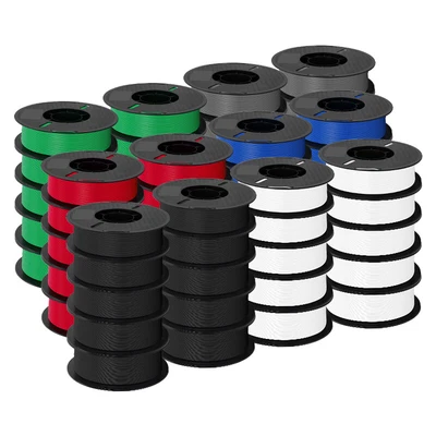 Kingroon 10 kg PLA PETG filamento stampante 3D 1,75 mm bobina FDM 10 rulli fascio 1 kg