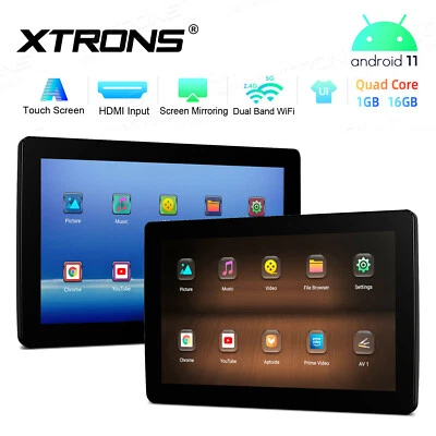 2PCS IPS 11.6" Android 11 4-Core Touch Screen Car Headrest Monitor Wifi USB FM - Image 1 of 4