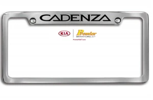 NEW Genuine Kia Cadenza Chrome License Plate Frame (Upper Logo) UR013 AY002VG - Picture 1 of 1