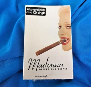 MADONNA SEALED DEEPER AND DEEPER US CASSETTE SINGLE TAPE 1992 Promo Hype Erotica - Picture 1 of 4