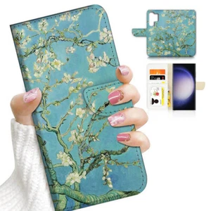 ( For Samsung S24 Ultra ) Wallet Flip Case Cover AJ23209 Blossom Van Gogh - Photo 1 sur 7