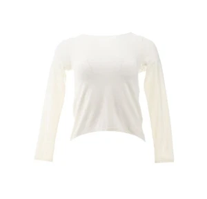 Lands' End G CURVED HEM TEE Ivory XL NWOT (917) - Picture 1 of 8