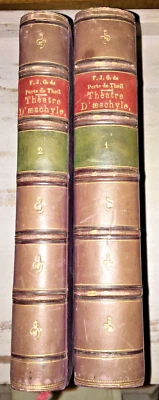 Théâtre d'Aeschyle traduit en françois,an III ,avec 8 gravures hors texte.Bel ex - Photo 1/4